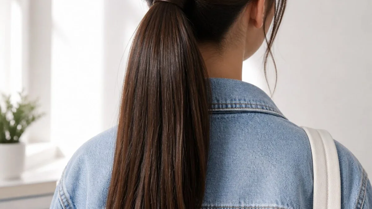 Teen girl with back-to-school hairstyle showing relaxed everyday look