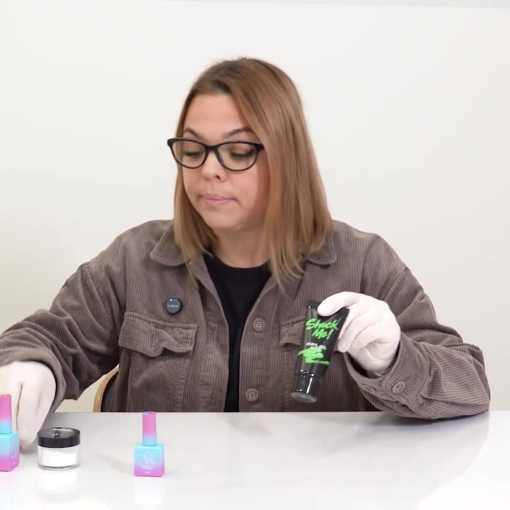 Irina showing polygel as a separate product category
