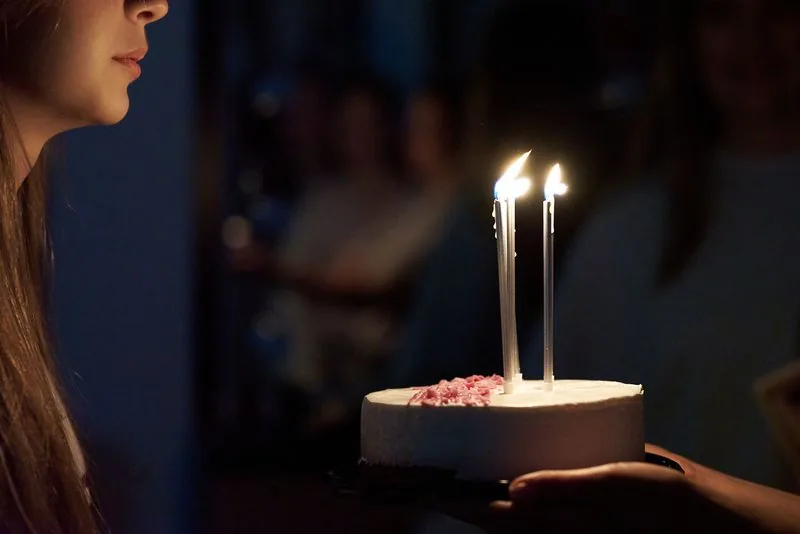 Teen birthday party setup with decorations and beauty supplies